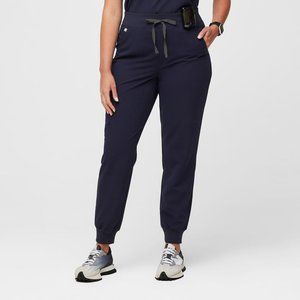 Figs Navy High Waisted Zamora Jogger Scrub Pants